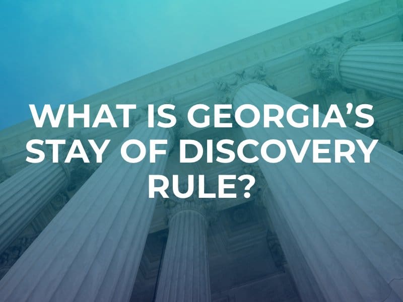 Stay of discovery