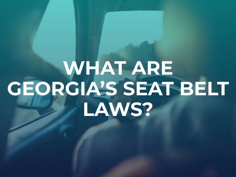 GA seat belt laws