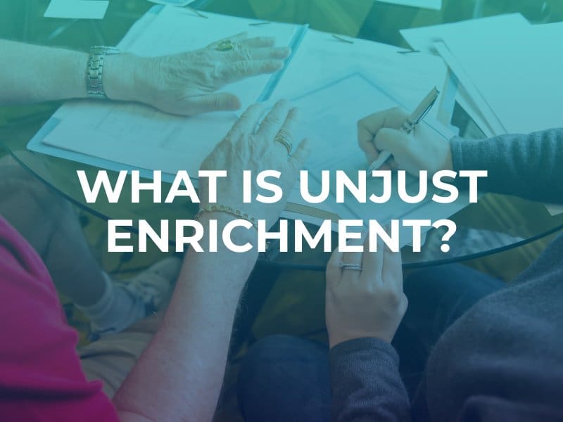 unjust enrichment