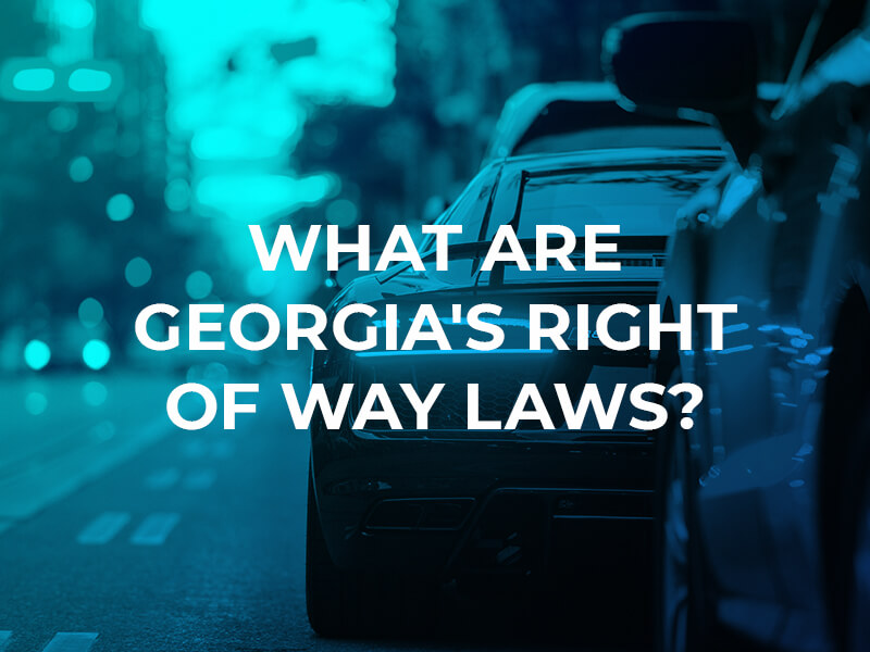 Georgia right of way laws