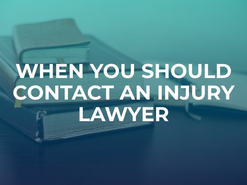 When you should contact an injury lawyer